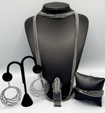Load image into Gallery viewer, "Save Your TIERS" Black Jewlry Set