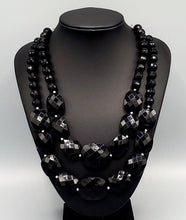 Load image into Gallery viewer, Resort Ready Black Necklace and Earrings