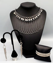 Load image into Gallery viewer, Flaunt Your Fringe Black and Bling Custom Set