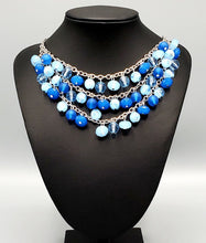 Load image into Gallery viewer, Fairytale Timelessness Blue Necklace and Earrings