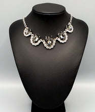 Load image into Gallery viewer, The Queen Demands It Silver Necklace and Earrings