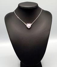 Load image into Gallery viewer, She Works HEART For The Money Pink Bling Necklace and Earrings