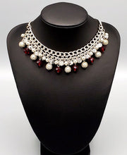 Load image into Gallery viewer, Party Spree Red Necklace and Earrings