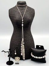 Load image into Gallery viewer, Timeless Tassels White and Silver Custom Set