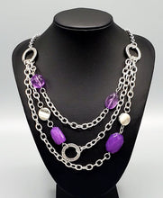 Load image into Gallery viewer, Oceanside Spa Purple Necklace and Earrings