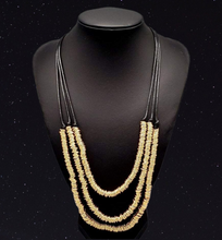 Load image into Gallery viewer, Lock, Stock, and SPARKLE Black and Gold Necklace and Earrings