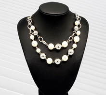 Load image into Gallery viewer, COUNTESS Your Blessings Pearl and Silver Necklace and Earrings