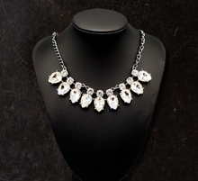 Load image into Gallery viewer, Extra Enticing Black and Bling Necklace and Earrings