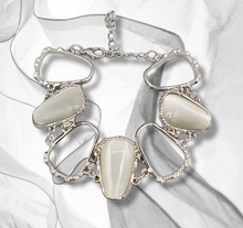 Load image into Gallery viewer, Yacht Club Couture White Cat's Eye Bracelet