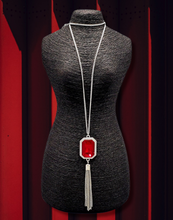 Load image into Gallery viewer, Blissed Out Opulence Red Necklace and Earrings