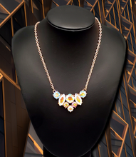 Load image into Gallery viewer, "Lavishly Loaded" Copper Iridescent Necklace and Earrings.