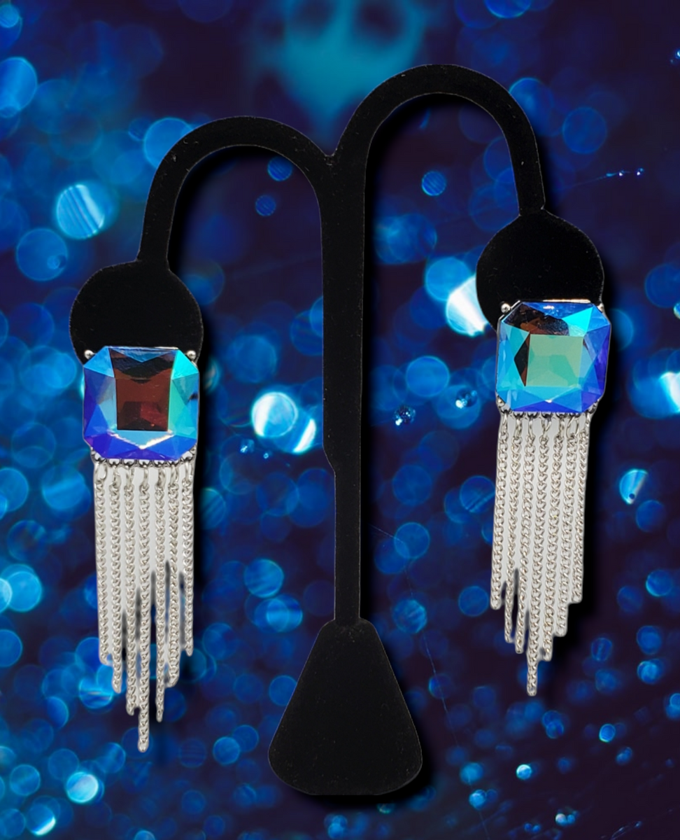 Supernova Novelty Oil Slick Earrings (Life of the Party October 2021