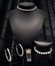 Load image into Gallery viewer, "Starlight Radiance" Black Jewelry Set