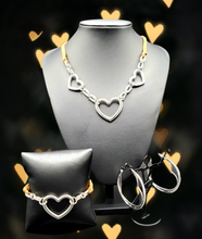 Load image into Gallery viewer, "Fashionable Flirt" Brown Heart Jewelry Set