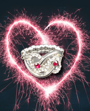 Load image into Gallery viewer, Have The World On A HEART-String Red Ring