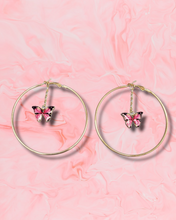 Load image into Gallery viewer, "Spread Your Wings" Hoop Earrings