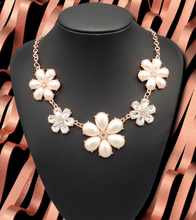 Load image into Gallery viewer, Fiercely Flowering Necklace and Earrings