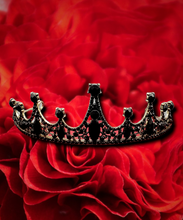 Load image into Gallery viewer, "Black Bling Queen" Head Crown