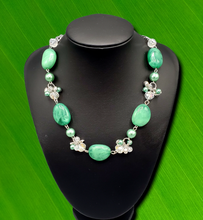 Load image into Gallery viewer, The Top TENACIOUS Green Necklace and Earrings