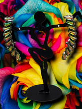 Load image into Gallery viewer, "Ice Rainbow" Multicolor Ear Crawler Earrings