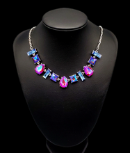 Load image into Gallery viewer, "Interstellar Ice" Multicolor Necklace and Earrings