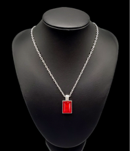 Load image into Gallery viewer, "Understated Dazzle" Red Necklace and Earrings