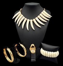 Load image into Gallery viewer, Tusk Tundra White Jewelry Set
