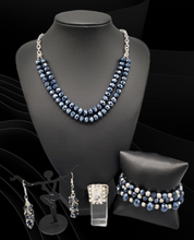 Load image into Gallery viewer, "May The FIERCE Be With You" Blue Jewelry Set