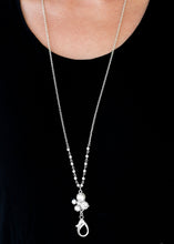 Load image into Gallery viewer, "Uniquely Uptown" White Lanyard and Earrings