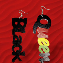 Load image into Gallery viewer, Black Queen Earrings