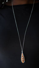 Load image into Gallery viewer, Teardrop Treasure Orange Moonstone Necklace and Earrings