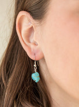 Load image into Gallery viewer, Both Feet On The Ground Turquoise Blue Lanyard and Earrings