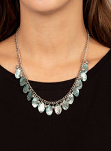 Load image into Gallery viewer, Vintage Gardens Blue and Silver Necklace and Earrings