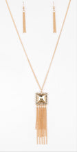 Load image into Gallery viewer, Shimmer Sensei Gold Necklace and Earrings