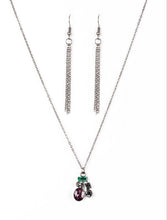 Load image into Gallery viewer, Time To Be Timeless Multicolor Necklace and Earrings
