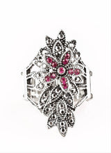 Load image into Gallery viewer, Formal Floral Pink Bling Ring