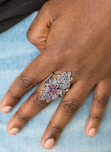 Load image into Gallery viewer, Formal Floral Pink Bling Ring