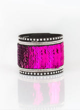 Load image into Gallery viewer, "Flip the Script" PINK Sequin Wrap Bracelet