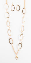 Load image into Gallery viewer, Glimmer Goals Gold Lanyard and Earrings