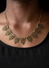 Load image into Gallery viewer, "Leafy Lagoon" Brass Jewelry Set