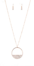 Load image into Gallery viewer, Bet Your Bottom Dollar Rose Gold Necklace and Earrings