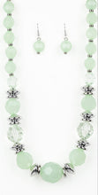Load image into Gallery viewer, Dine and Dash Green Necklace and Earrings