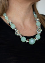 Load image into Gallery viewer, Dine and Dash Green Necklace and Earrings