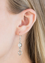 Load image into Gallery viewer, Valentines Day Drama Silver and Bling Necklace and Earrings