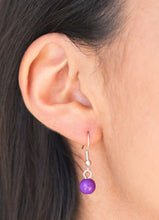 Load image into Gallery viewer, Mayan Masquerade Purple and Silver Necklace and Earrings