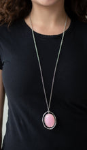 Load image into Gallery viewer, Harbor Harmony Pink Necklace and Earrings