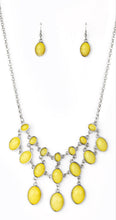 Load image into Gallery viewer, Mermaid Marmalade Yellow Necklace and Earrings