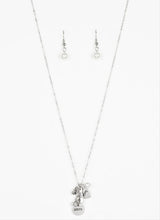Load image into Gallery viewer, "That's My Mom" White Necklace and Earrings