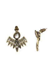 Load image into Gallery viewer, Wing Fling Brass Peekaboo Earrings