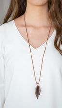 Load image into Gallery viewer, Feather Forager Copper Necklace and Earrings